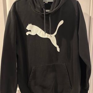 Puma Black Sweatshirt with White Accents
